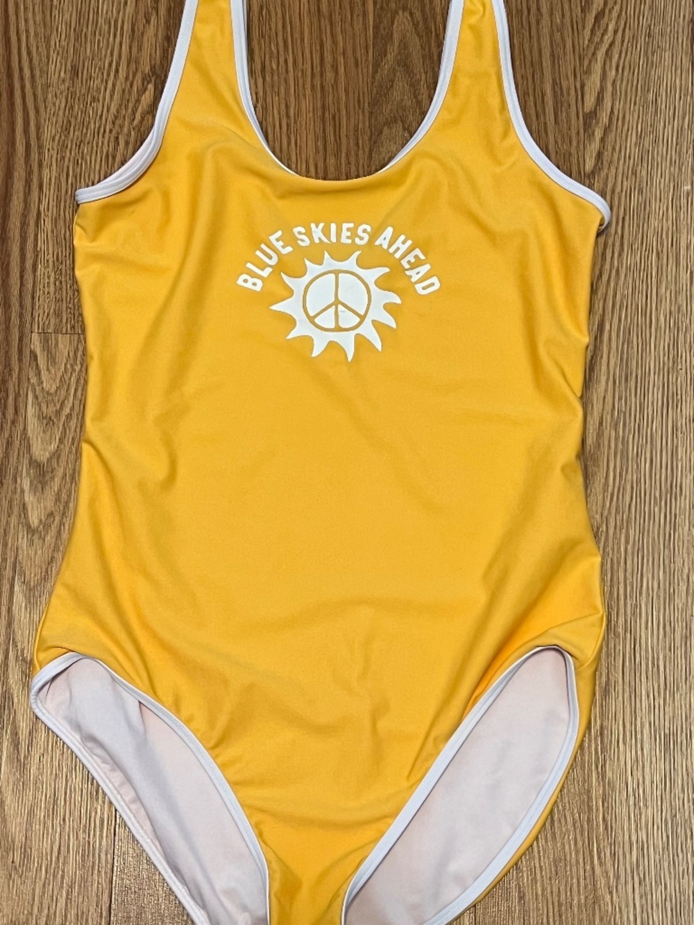 Old Navy girls yellow swimsuit XL 12